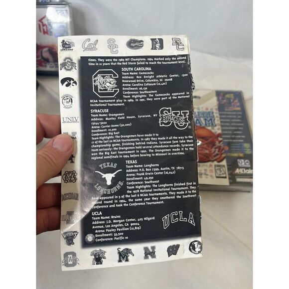 College Slam (Sega Saturn, 1996) COMPLETE IN BOX (CIB), Rare - Picture 3 of 3